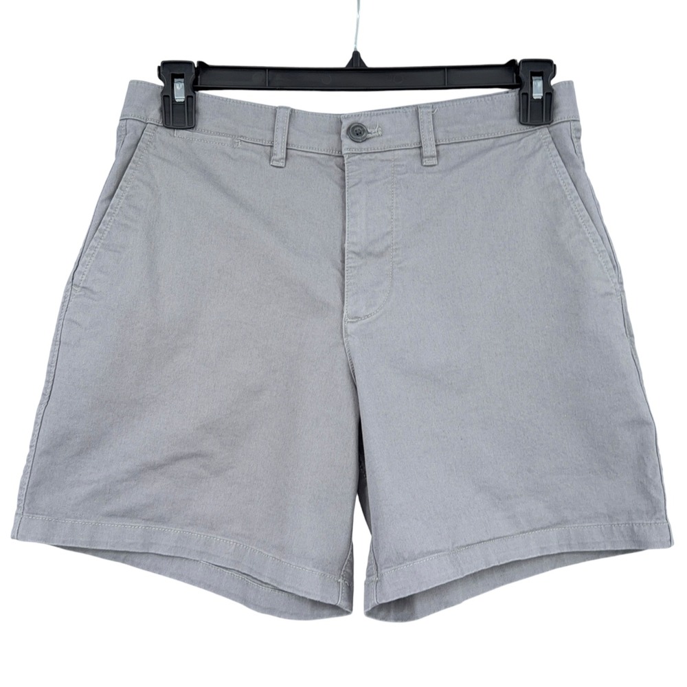 GAP 6" Chino Shorts Women 29 Cotton Elastane Gray